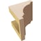 Ekena Millwork 4"W x 4"D x 4"H Wide Pescadero Rough Cedar Woodgrain TimberThane Corbel, Primed Tan CORUR04X04X04PECRCPR - alternate 3